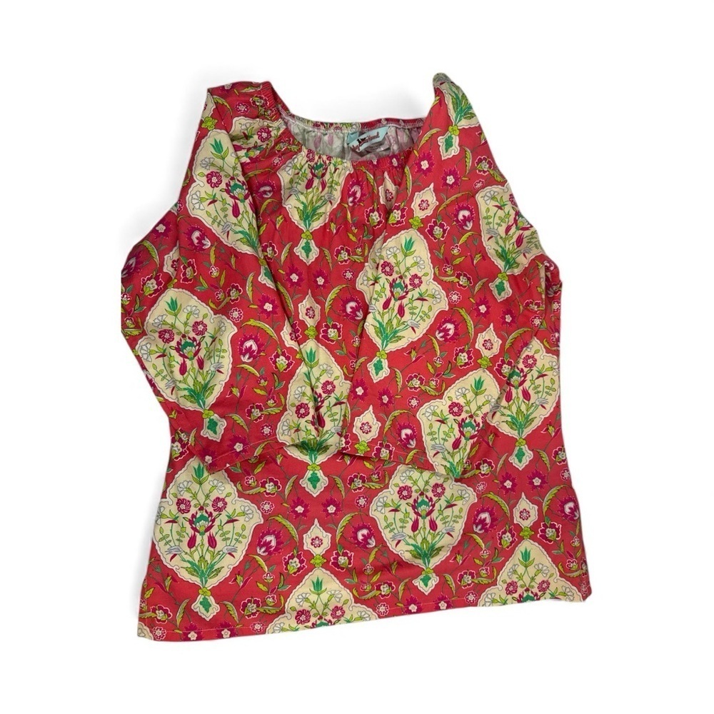 HALEY & THE HOUND Women Multicolor Blouse Large  100% Cotton - Picture 3 of 9
